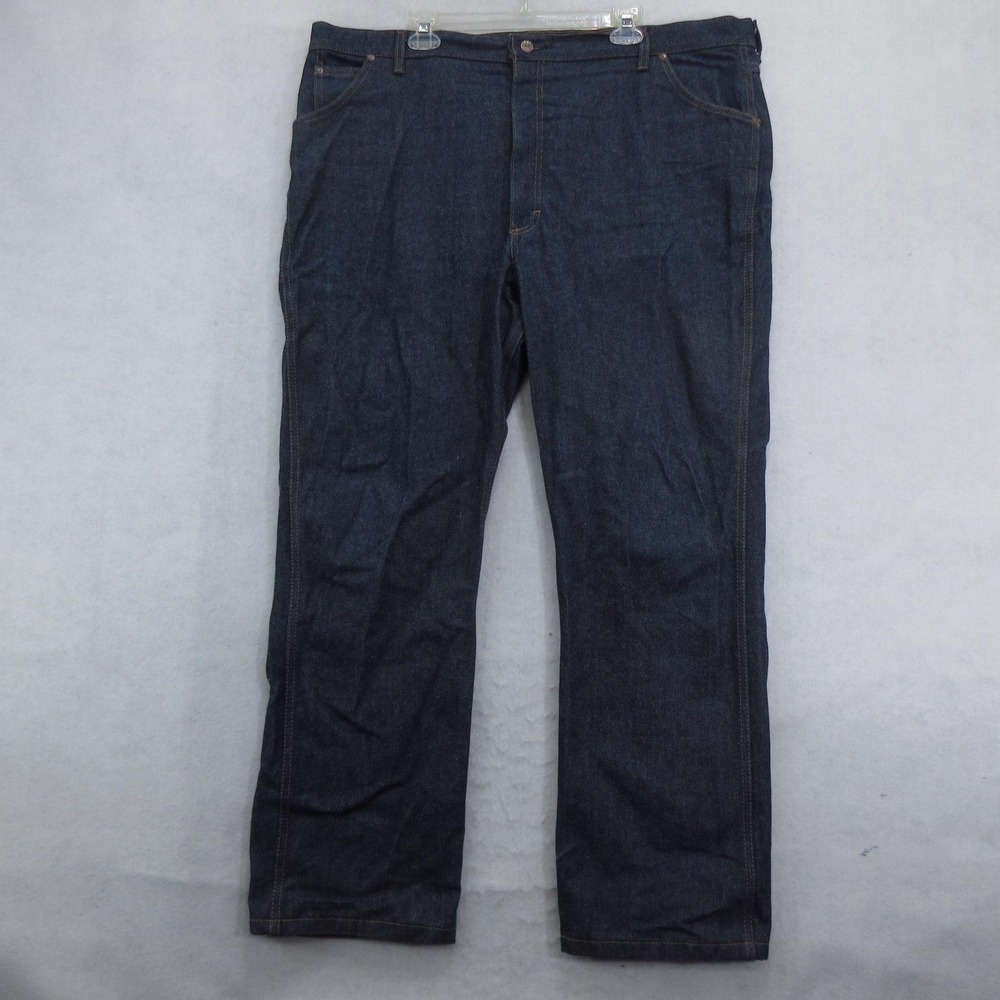 Vintage Roebucks Jeans Mens 44x31 Dark Wash Straight Leg Denim Big Tall USA 90s